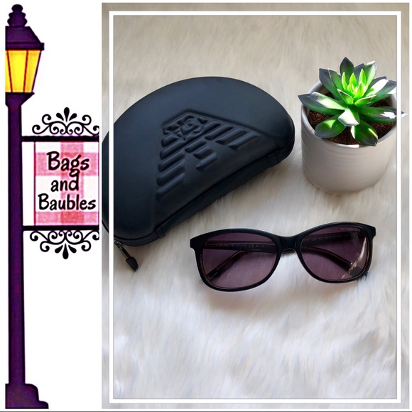 EMPORIO ARMANI Sunglasses & Case NWT - Picture 1 of 8